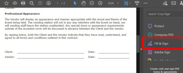 Signer un PDF