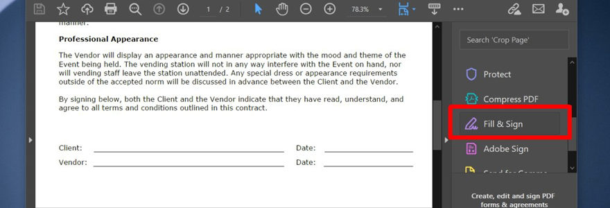 Signer un PDF